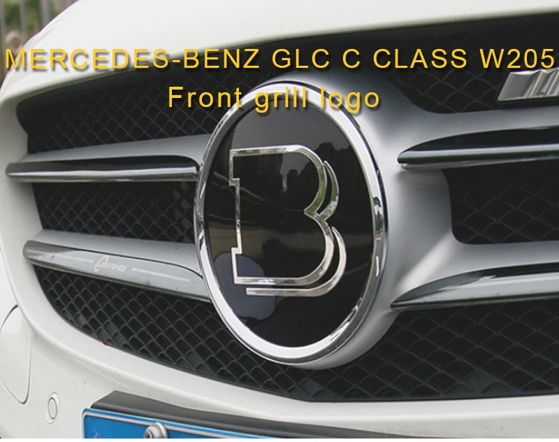 Для Mercedes Benz C class w205 передний бампер Логотип ПЕРЕДНЯЯ РЕШЕТКА логотип Накладка аксессуары авто