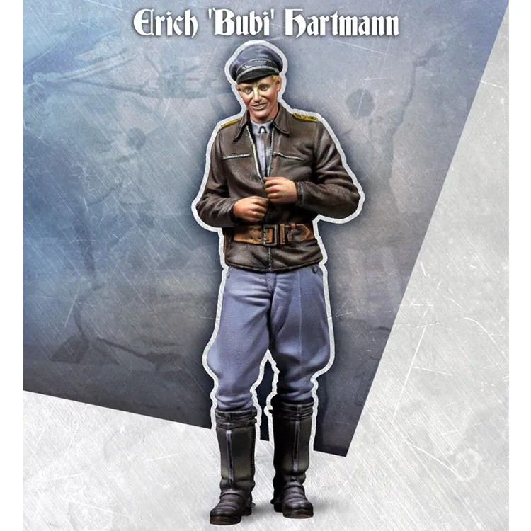 1/35 шкала Неокрашенная фигурка пилота ВВС Эрих Хартманн Коллекция фигурка|Наборы