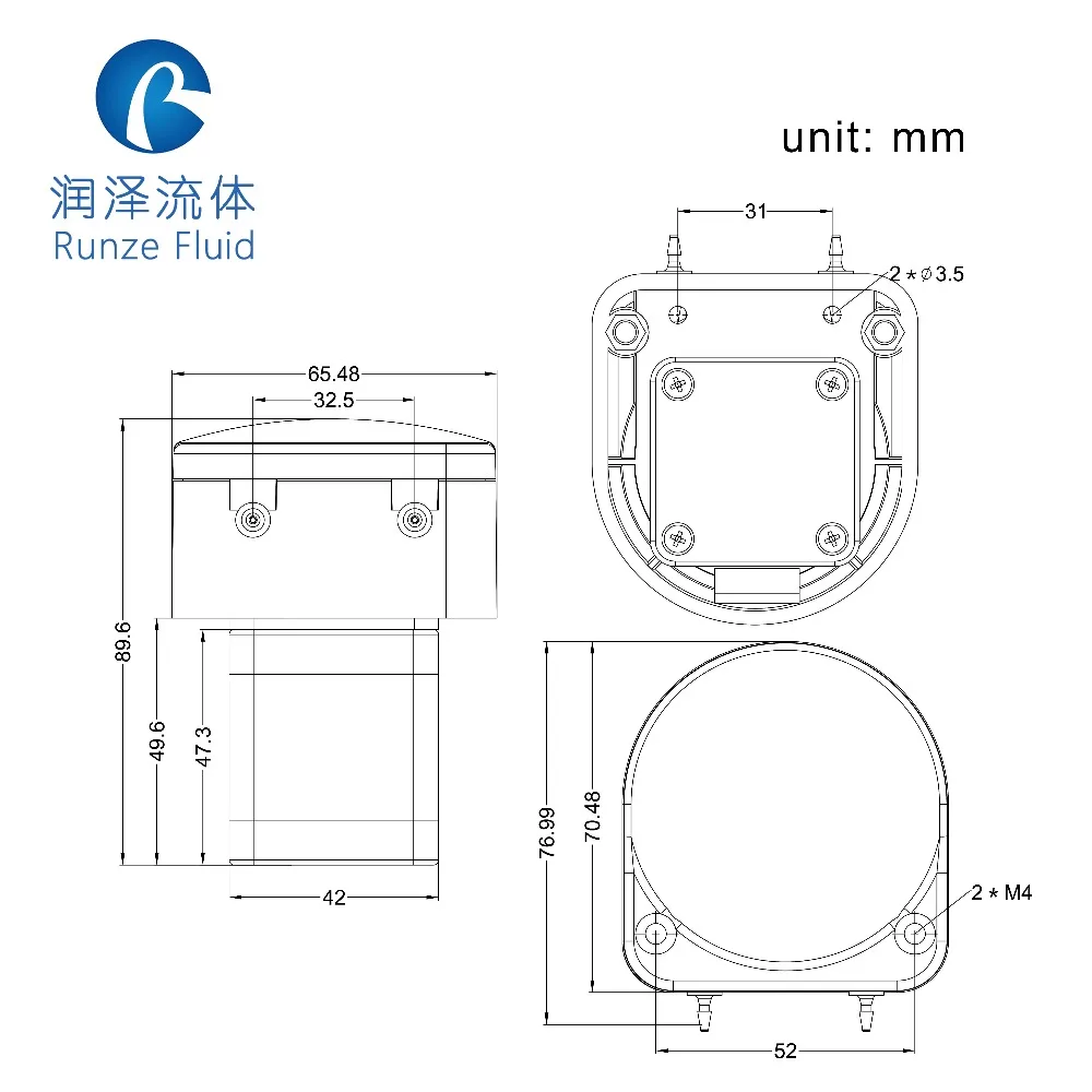 Низкий пульсационный мини перистальтический насос с 42 шаговым двигателем 10000