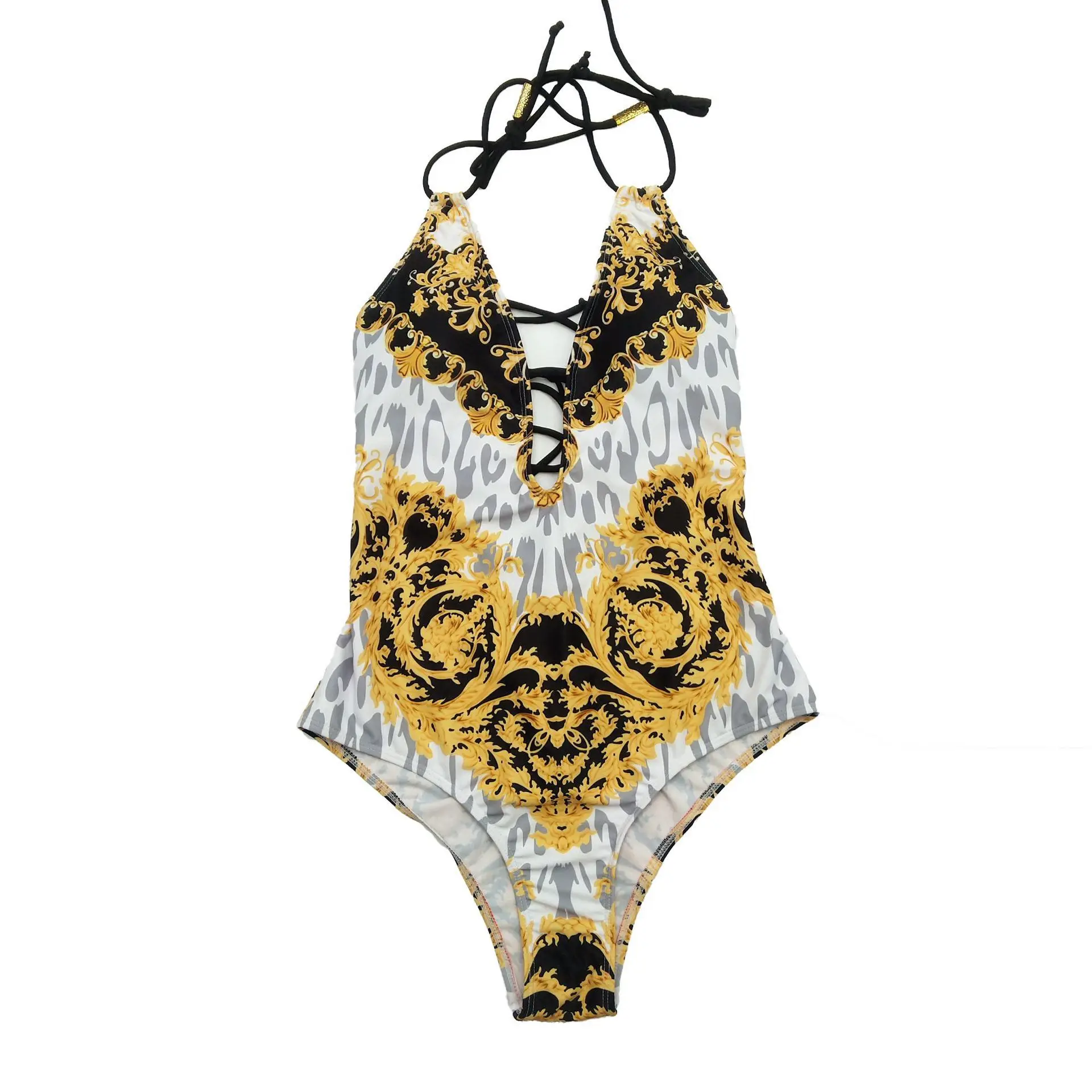 Новинка 2019 Цельный купальник сексуальный мягкий с принтом женский купальный