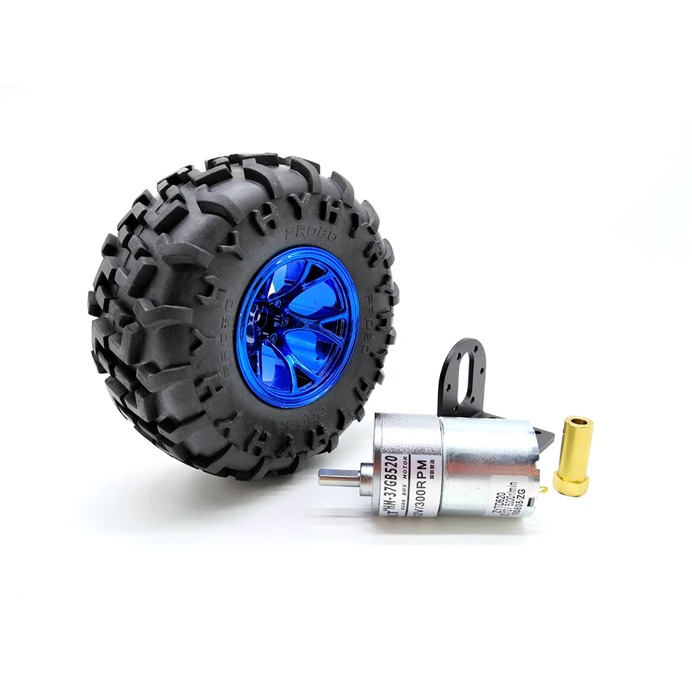 12V мотор + 130 мм пластиковое колесо/Тип муфта кронштейн двигателя один набор