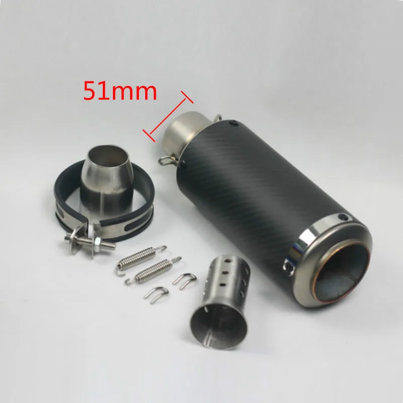 

51mm60mm SC GP Racing Project Motorcycle Exhaust Muffler Pipe Slip-on Exhaust Stainless Steel With DB Killer R1 ER6N