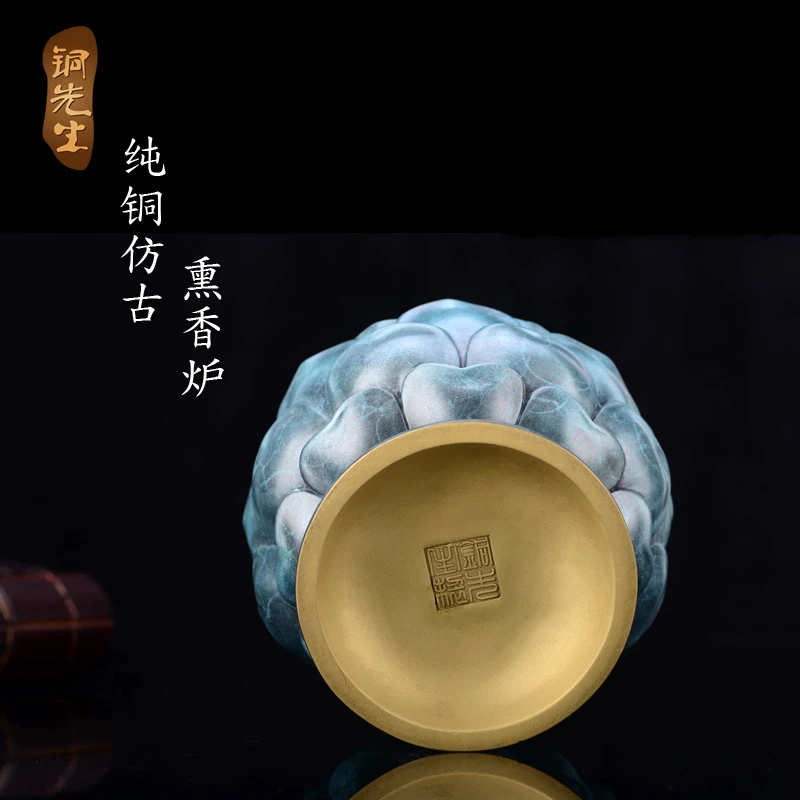 Г н лотоса ладан медь курильница ароматерапия ладана dobutsu Сян Тан диск номер