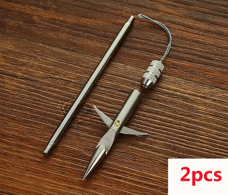 2pcs Горячая Распродажа, для охоты на открытом воздухе, высокое качество, 1 шт., нержавеющая сталь, лук, наконечник стрелы, Рогатка, катапульта, Дротика, Охотничья стрельба, рыба, ручной инструмент - Цвет: 2pcs