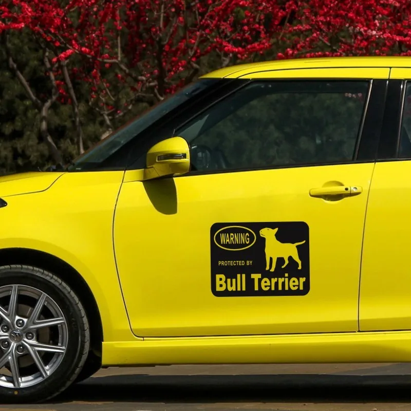 Наклейки творчески защищены бультерьер животного Автомобиль Задние наклейки