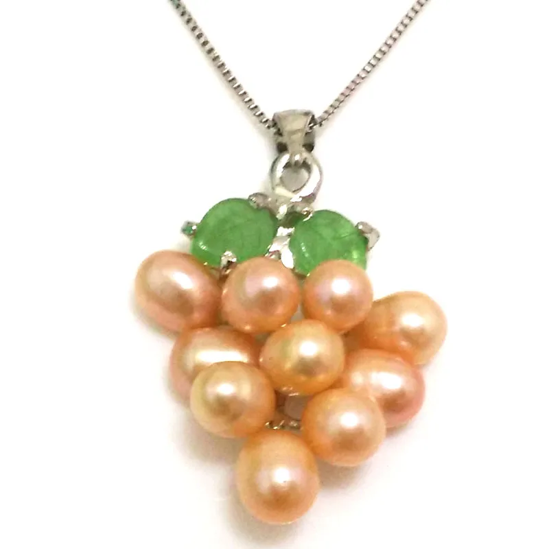 Подвеска в виде Натурального Розового риса 18 дюймов 20 мм x 40 6 7 мм|silver pendents|necklace silver