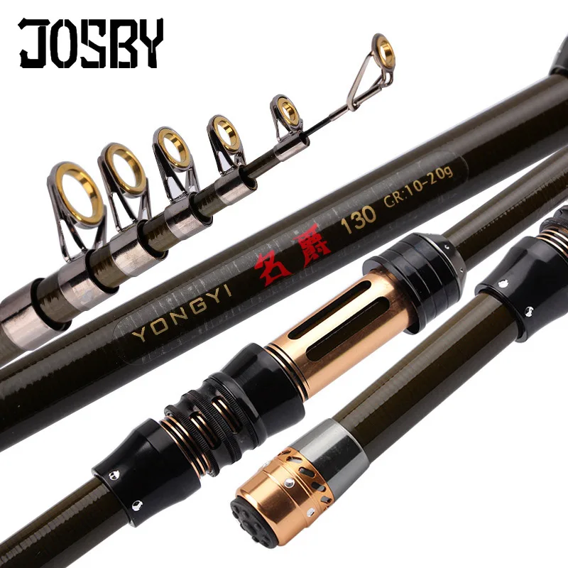 JOSBY 1 3 M 5 8 2 4 портативная телескопическая удочка из углепластика Ультралегкая