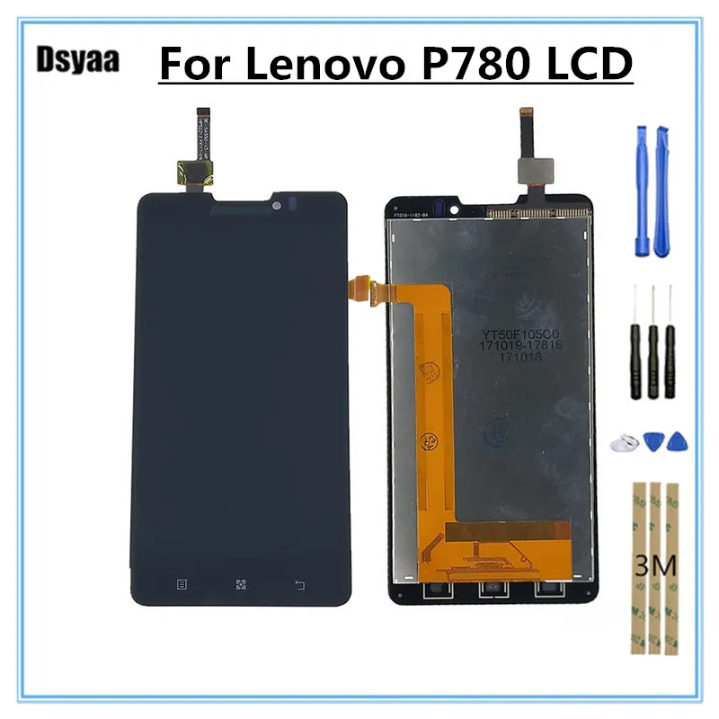 5 0 дюймов для Lenovo P780 ЖК дисплей панель с сенсорным экраном дигитайзер модуль