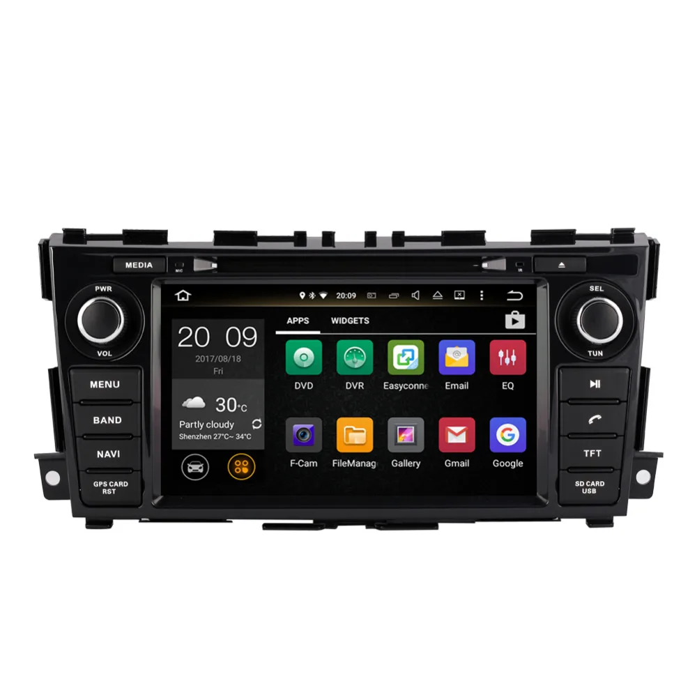 8 дюймовый Android 0 Восьмиядерный 4 Гб RAM Автомобильный GPS навигатор для Nissan Teana Altima 2013