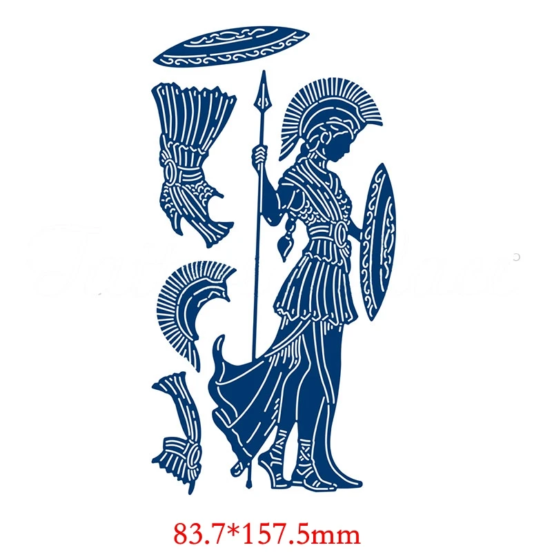 H3348Athena Египетский много богов Godess шаблон резки металла штампы Трафаретный Скрапбукинг тиснение для бумаги карты DIY ремесла аксессуары - Цвет: H3348Athena