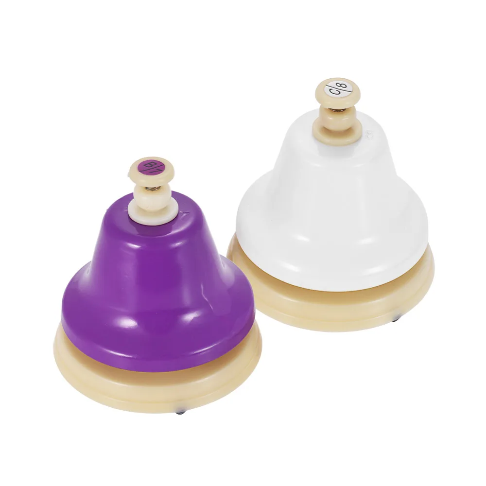 Colorful 8 Note Hand Bell Set Early Musical Educational Instrument Toy for Children Kids Student | Спорт и развлечения