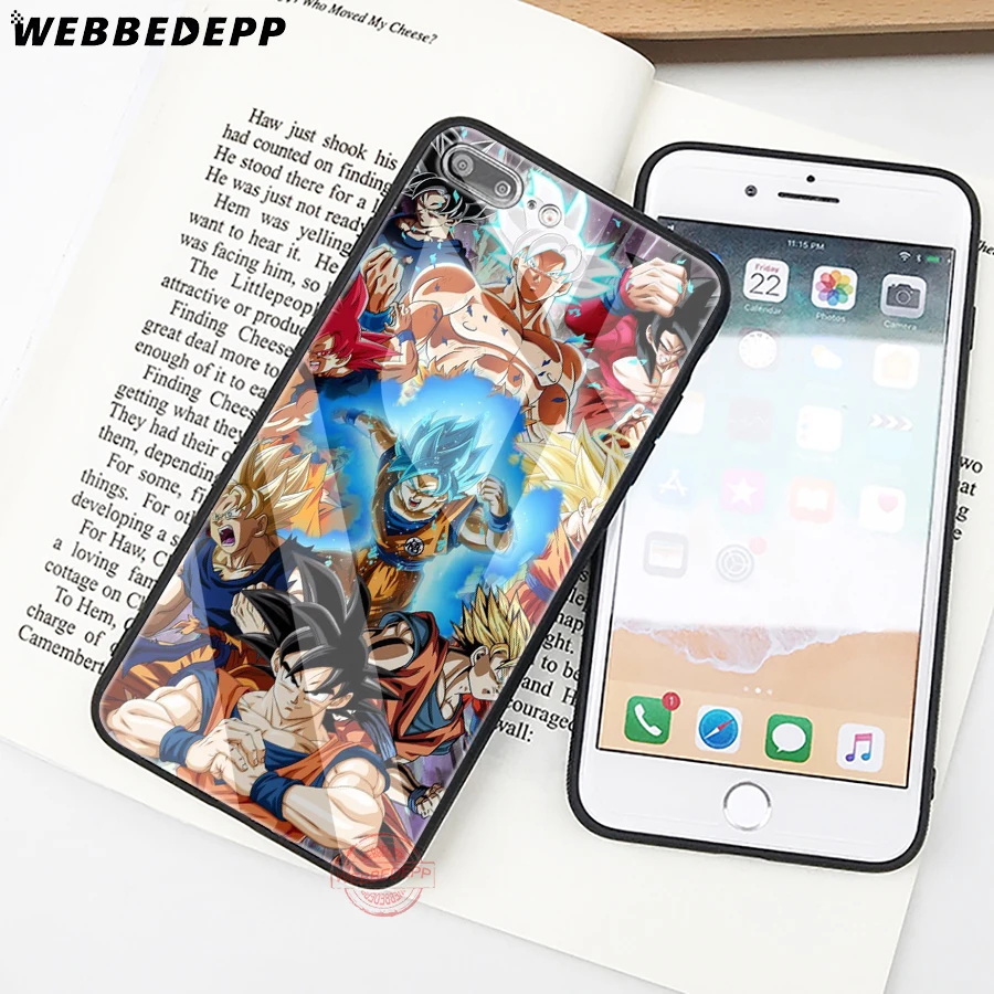 WEBBEDEPP Dragon Ball Dragonball Z Tempered Glass Phone Case for Apple iPhone XS Max XR X 8 7 6S Plus 5S SE Cover | Мобильные