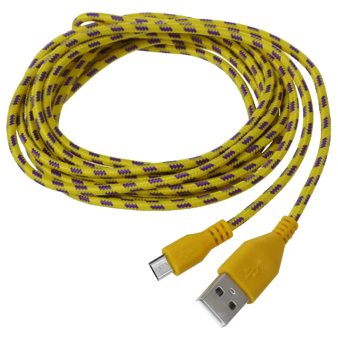 SCLS 3M Плетеный тканевый Micro USB кабель для передачи данных и синхронизации