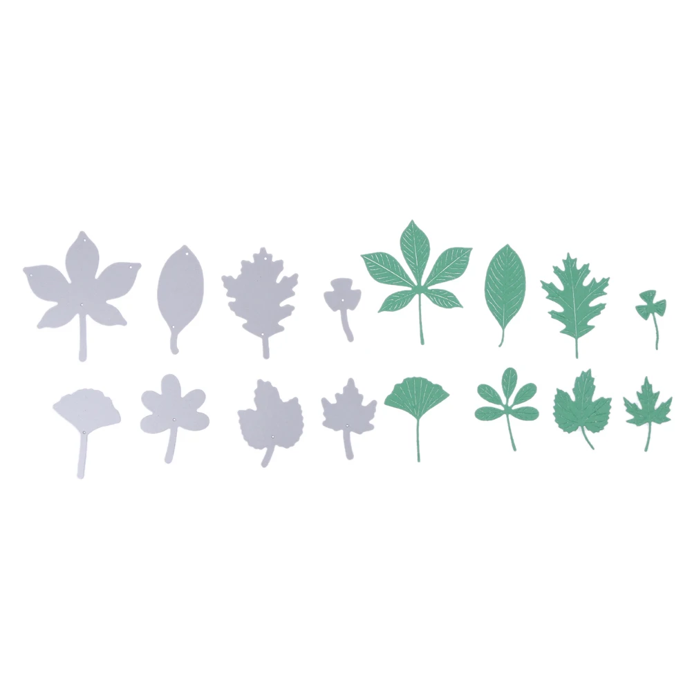 8Pcs Metal Leaves Cutting Dies Stencils For DIY Scrapbooking Photo Album Decorative Embossing Template Paper Card Craft | Дом и сад
