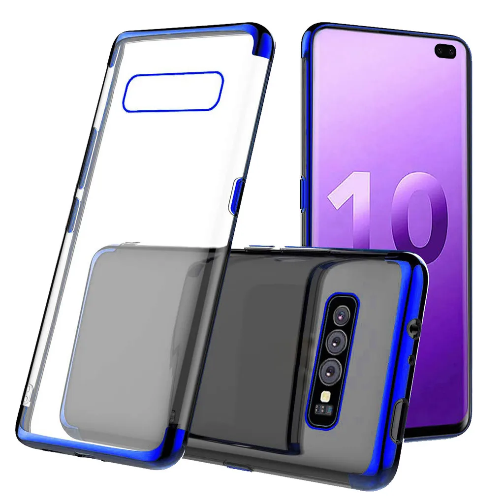 Z514 чехол для телефона 2019 samsung S10 Plus 6 3 дюймов прозрачный Чехол ударопрочный