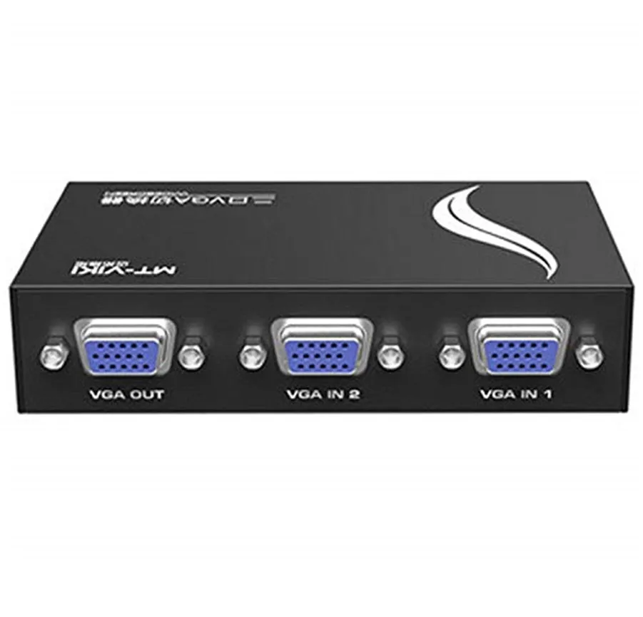 VGA коммутатор 2 входных порта 1 выход D-sub коммутатор PC селектор монитор поделиться MT-VIKI Maituo MT-15-2CF