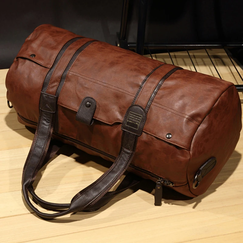 Aosbos спортивная сумка из искусственной кожи для мужчин и женщин вместительные