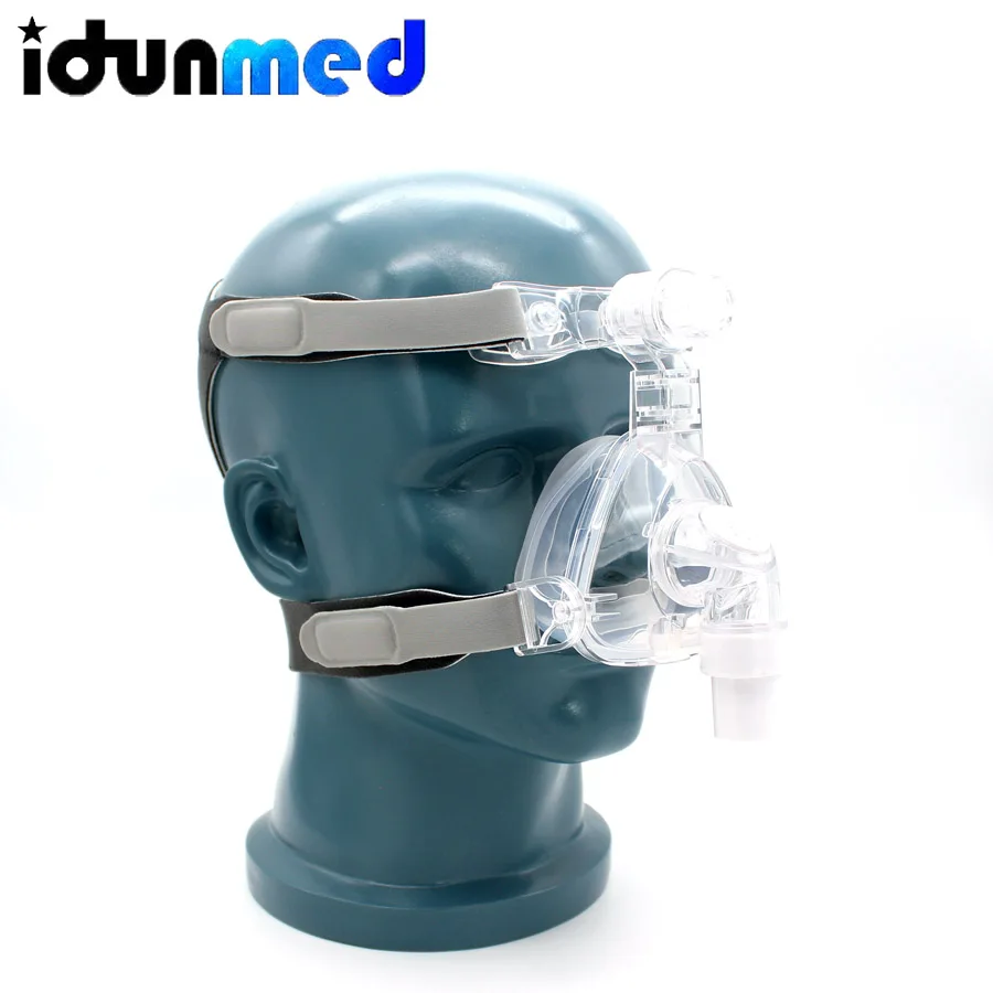 Idunmed CPAP маска NM5 носовая маска с регулируемыми ремешками головной убор дыхательная маска для апноэ сна носовая маска против храпа лечение
