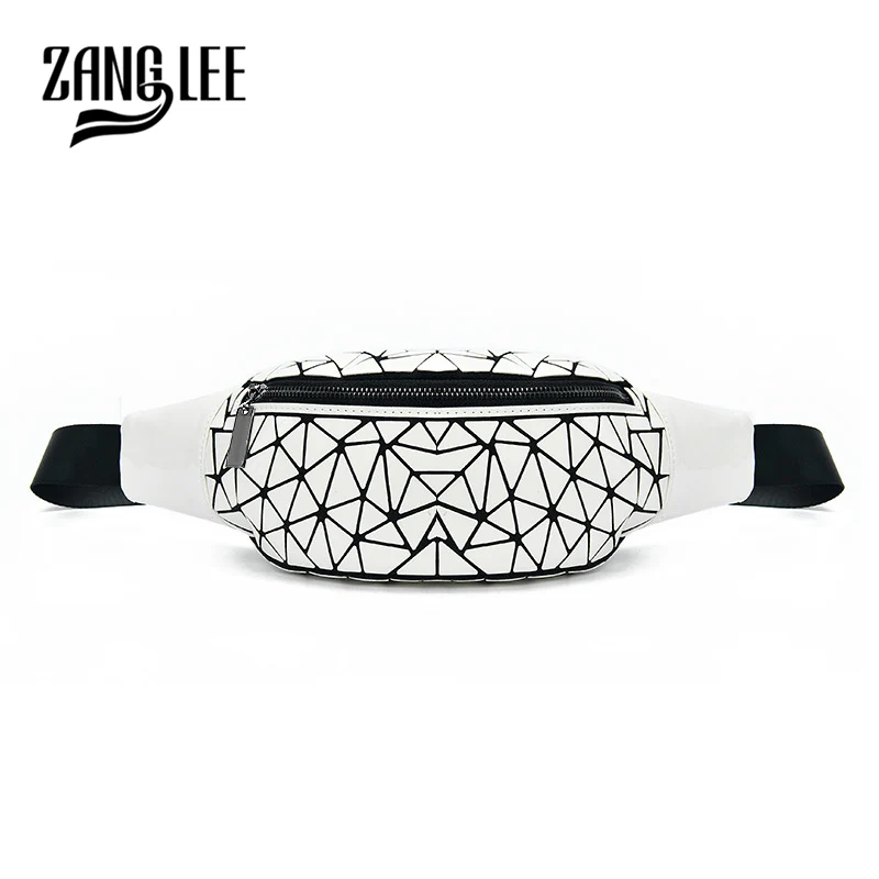ZANG LEE Waist Pack Women Bag Fanny Trendy Women's Pockets Sports Outdoor Geometric Chest Bags Lingge Fashion | Багаж и сумки