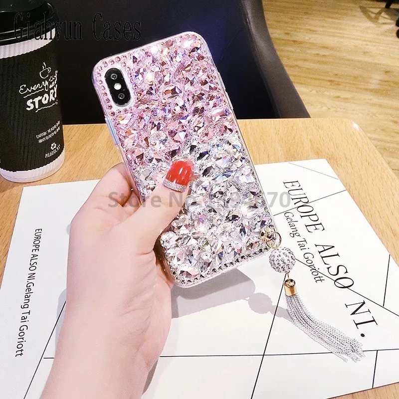 Bling С кристалалми и стразами все включено кисточкой подарок Shell Для Huawei NOVA nova2