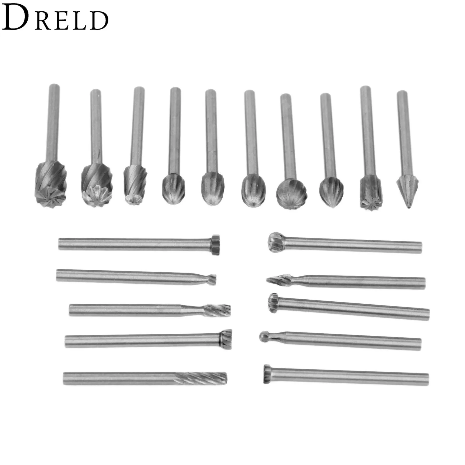 20 шт. Деревообрабатывающие инструменты DRELD с хвостовиком 3 мм фреза из