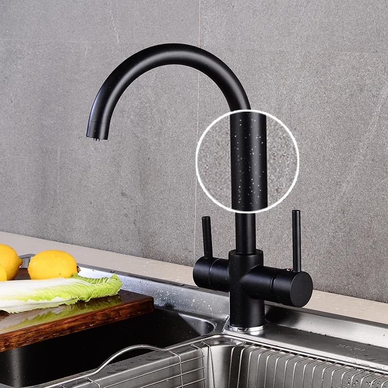 black bending drinking water purification tap kitchen sink mixer 360 degree rotation with filtered water kitchen faucet free global shipping