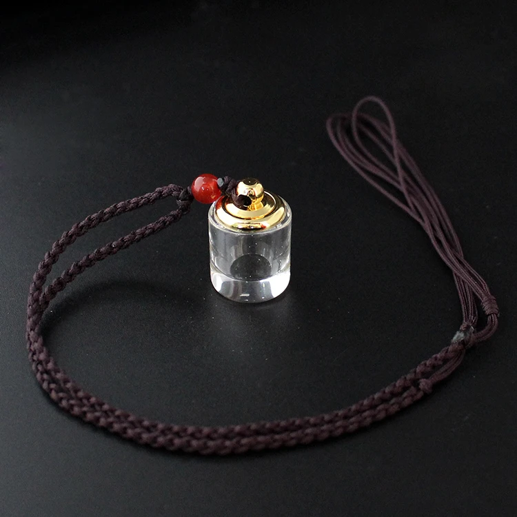 1PC Openable Glass Vial Necklace For Men Women Tube Pendant Empty Bottle Cremation Urn Jewelry