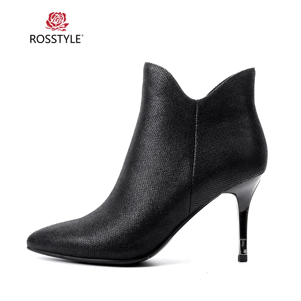 Rosstyle элегантные женские ботильоны красного цвета Высокое качество Женская