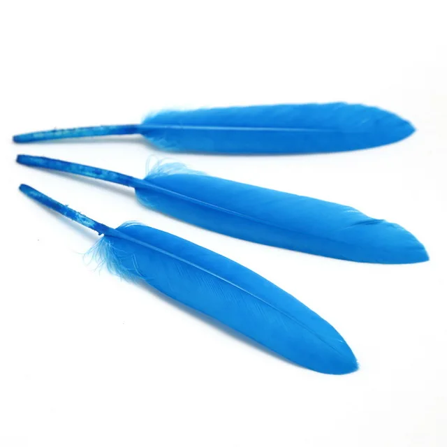 Sky Blue Высокое качество 10-15 см 25/50 шт. натуральные гусиные перья утка Шлейфы для поделок в стиле «Ловец снов»; аксессуары для изготовления украшений своими руками украшения - Цвет: Sky Blue