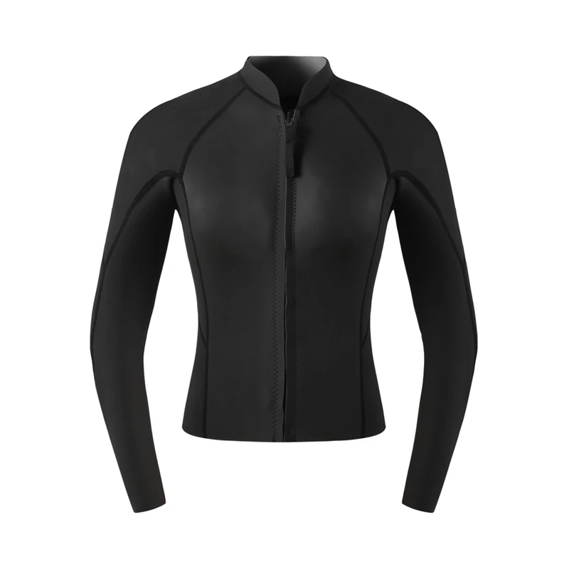 Zipper Tops Diving Suits Men/Women Swimming Jacket Wetsuits Surfing Rash Guards Swimwears Long Sleeve | Спорт и развлечения
