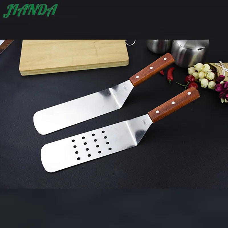 JIANDA кухонная посуда нержавеющая сталь стейк шлицевая Тернер круглая голова