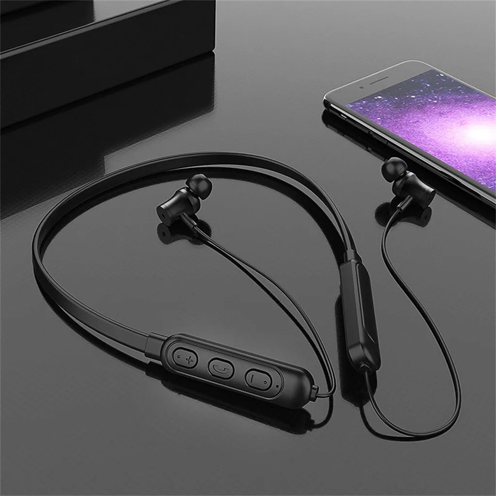 Bluetooth 5 0 с креплением на шею бинауральная Спортивная беспроводная гарнитура