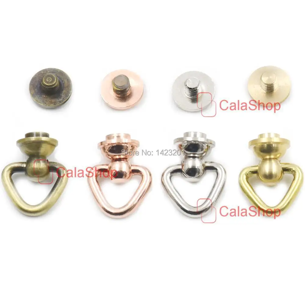 5 шт./лот твердая латунная пряжка рукоятка Соединительный соединитель Средний