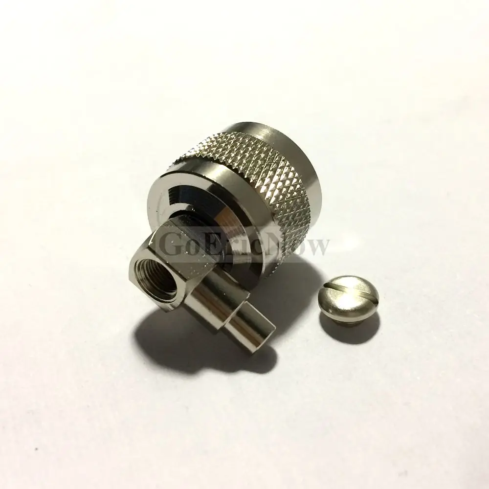 5 шт. RF коаксиальный правый угол N штекер для RG402 RG141 перемычка Кабельный