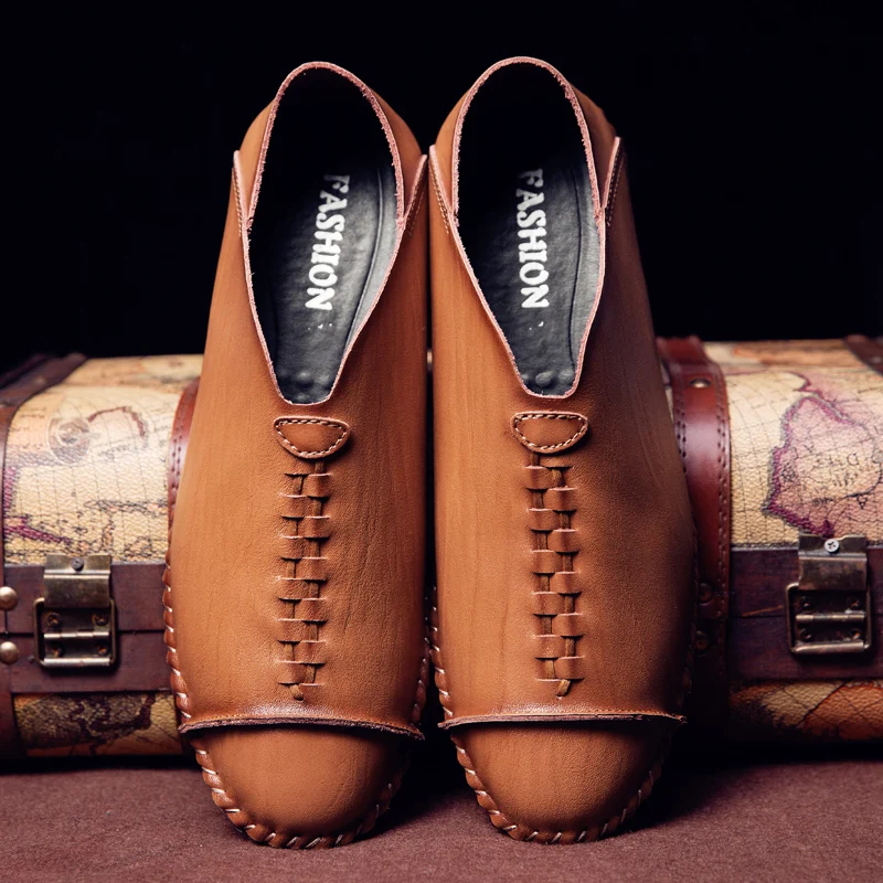 CNFIIA/обувь без застежки Брендовая обувь модные лоферы мужские черные коричневые