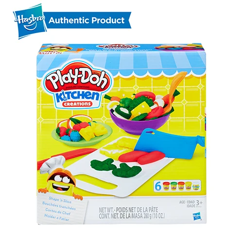 SHAPE N SLICE Hasbro Play-Doh кухонные творения форма 'n Slice развивающие игрушки светильник мягкая глина DIY Игровой Набор Дети мальчики девочки - Цвет: SHAPE N SLICE