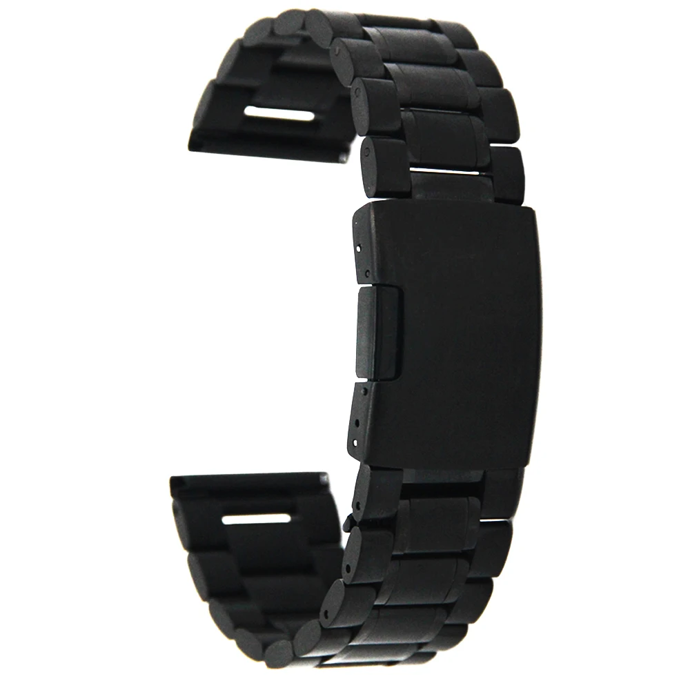 Stainless Steel Watch Band 16mm 18mm 19mm 20mm 21mm 22mm 26mm for Seiko Watchband Strap Wrist Loop Belt Bracelet Black Gold