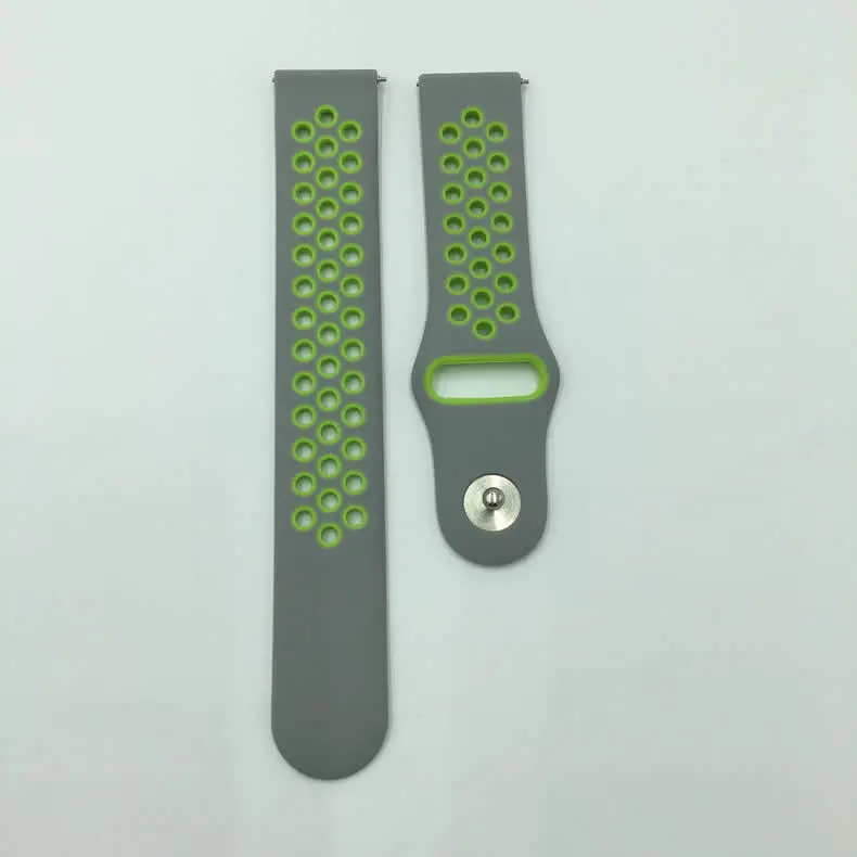 gray green Сменный силиконовый ремешок для Huami Amazfit Bip BIT PACE Lite Youth 20 мм спортивные Ремешки для наручных часов для Xiaomi amazfit bip - Цвет: gray green