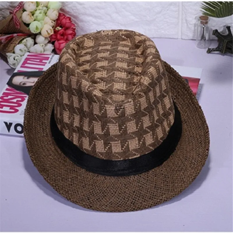 Модные штаны на лето/осень модные унисекс треугольник соломенной шляпе Джаз с