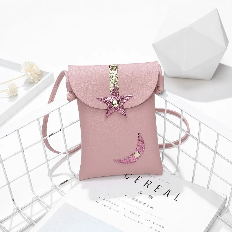 Модная женская сумка-мессенджер из искусственной кожи с украшением в виде звезды