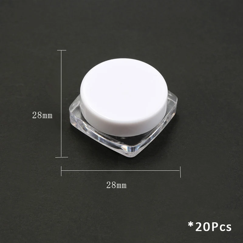 white x20pcs Практичная коробка для хранения ювелирных изделий, регулируемый Пластик контейнер с отделениями для хранения ювелирных изделий коробочка для сережек чехол ящики для хранения контейнеров - Цвет: white x20pcs