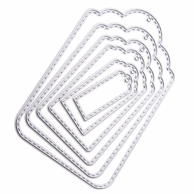 Hang Tag Metal Cutting Dies Stencil For Scrapbooking Embossing Photo Album DIY Craft Paper Card GQ999 | Дом и сад