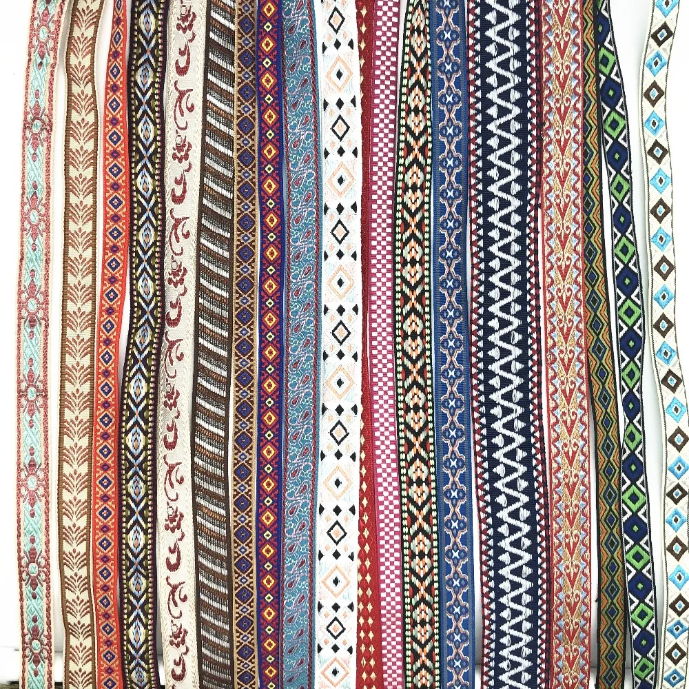 

10Yards Random Style Decoration Pet Collars Geometric Jacquard Ribbon Wedding Party Accessories Trim