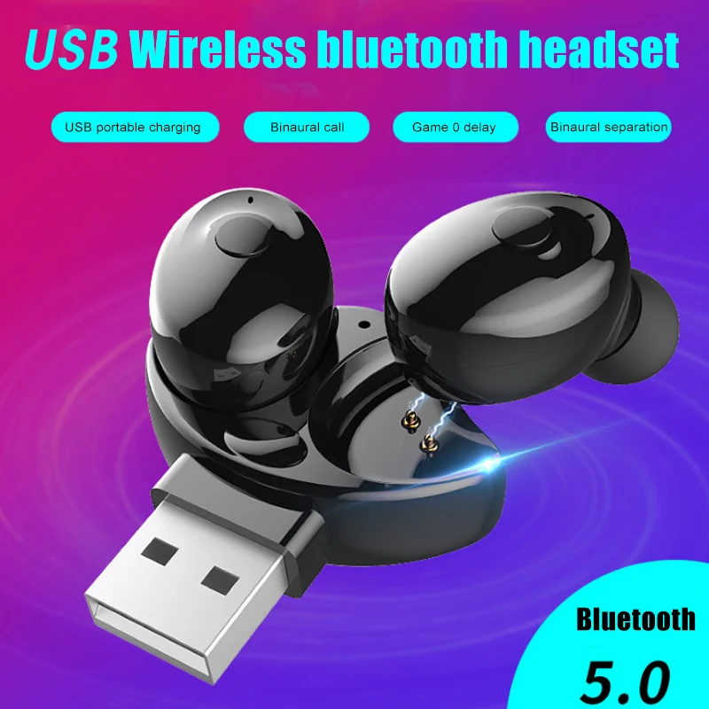 Bluetooth 5 0 наушники TWS беспроводные водонепроницаемые IPX5 мини стереогарнитура SGA998 |