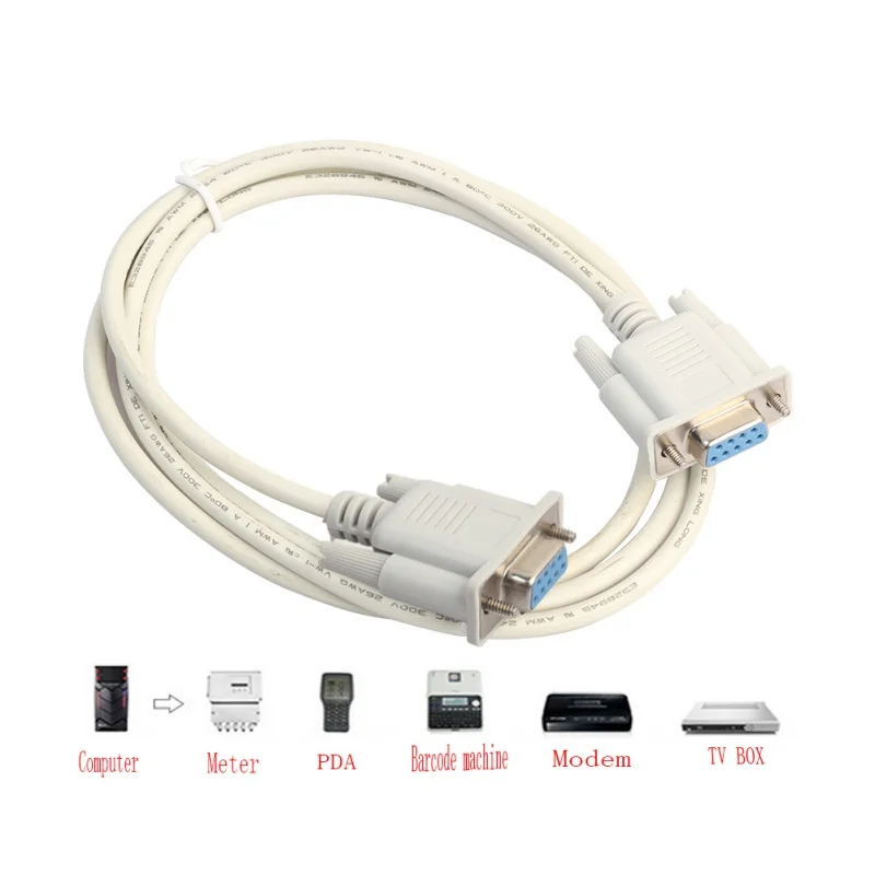 1 5 M/3m/5M серийная RS232 9 контактный женский DB9 разъем кабельный удлинитель для