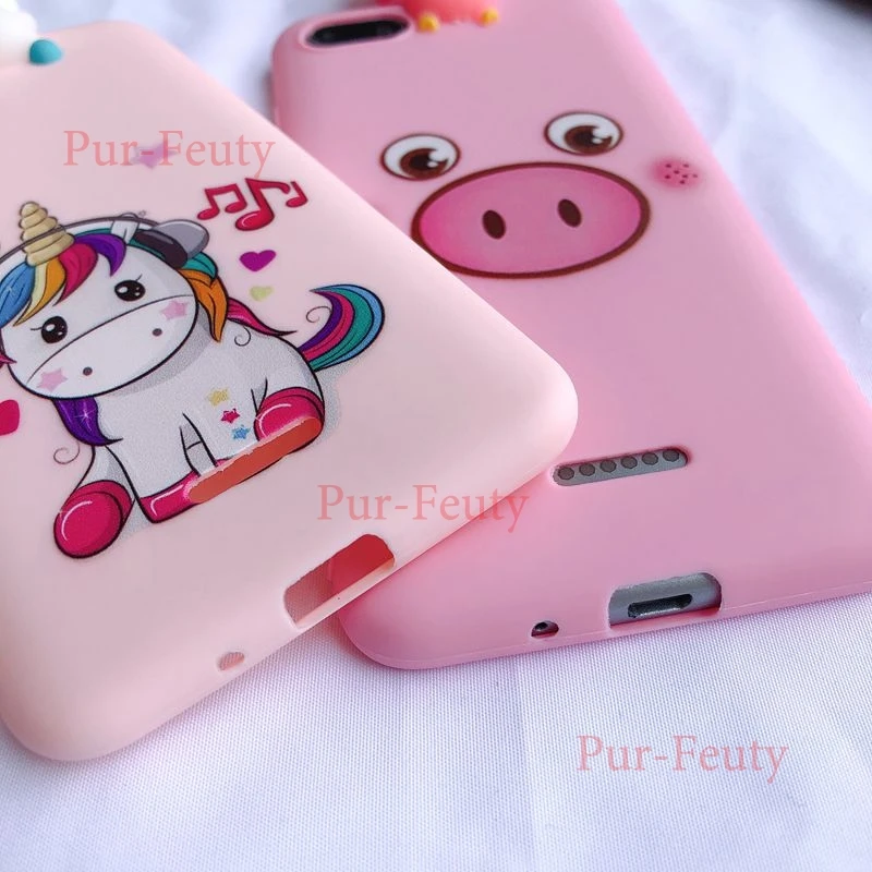 Чехлы для etui Xiaomi Redmi 6 A Redmi6 3D Kawaii Медведь Единорог силиконовые чехлы 6A A6 Redmi6A M1804C3CH 5