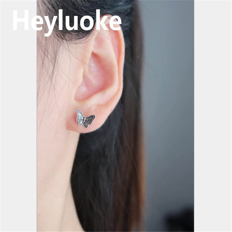

Aros Brincos Para As Mulheres Brincos Heyluok 100% Animal Butterfly V Stud Earrings For Women Fashion Jewelry Gift