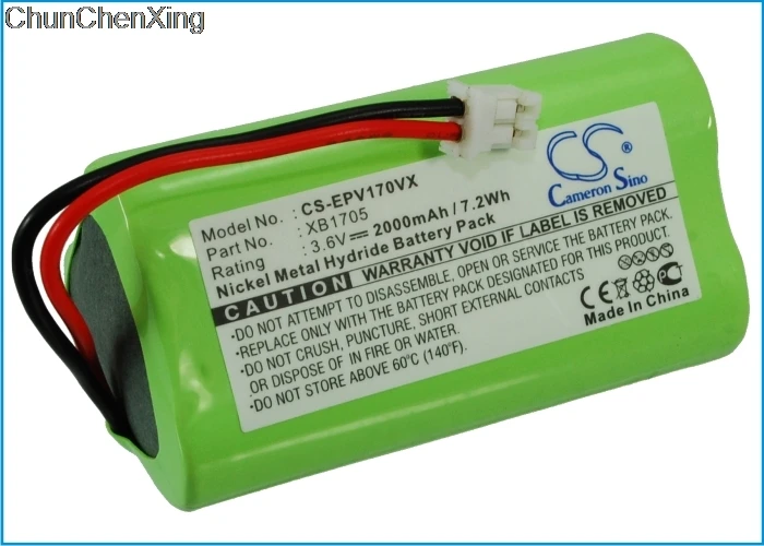 Аккумулятор Cameron Sino 2000 мАч XB1705 для Euro Pro Shark V1705 V1705i|Цифровые аккумуляторы| |