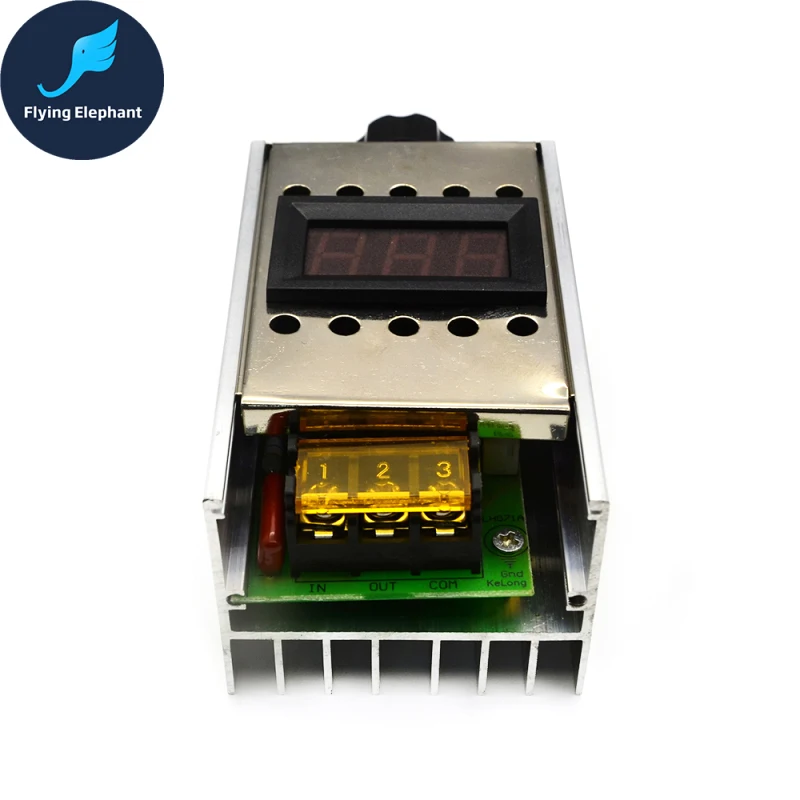 AC220V 4000 Вт диммер высокой мощности SCR BTA41-600B Электронный регулятор напряжения+ цифровой дисплей для регулировки скорости