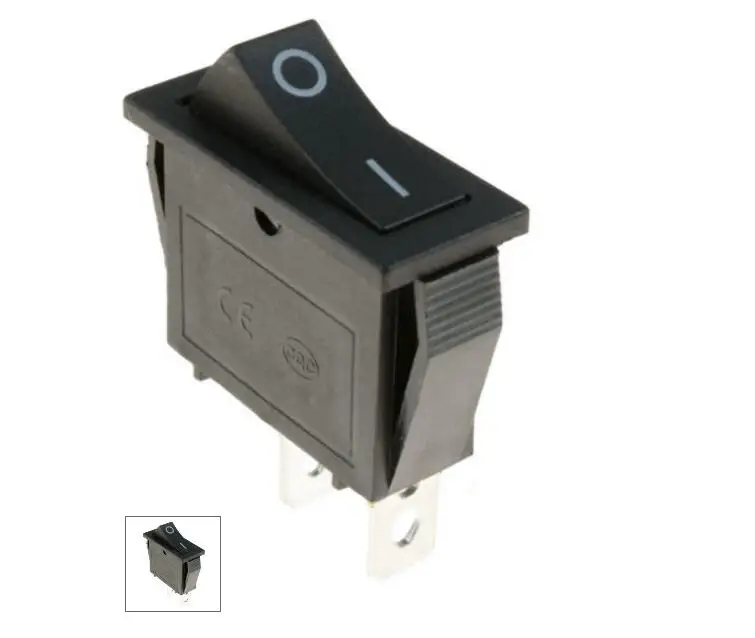 5 шт./лот KCD3 черный SPST 3PIN вкл/выкл G124 лодка кулисный переключатель 16A/250V 20A/125V